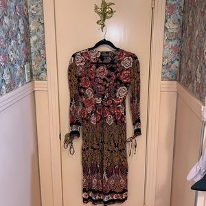 Long Sleeve Floral Bohemian Country Glam Cover Up